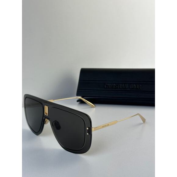 NEW Dior UltraDior MU Aviator Sunglasses in Dark Grey Gold - Picture 3 of 10